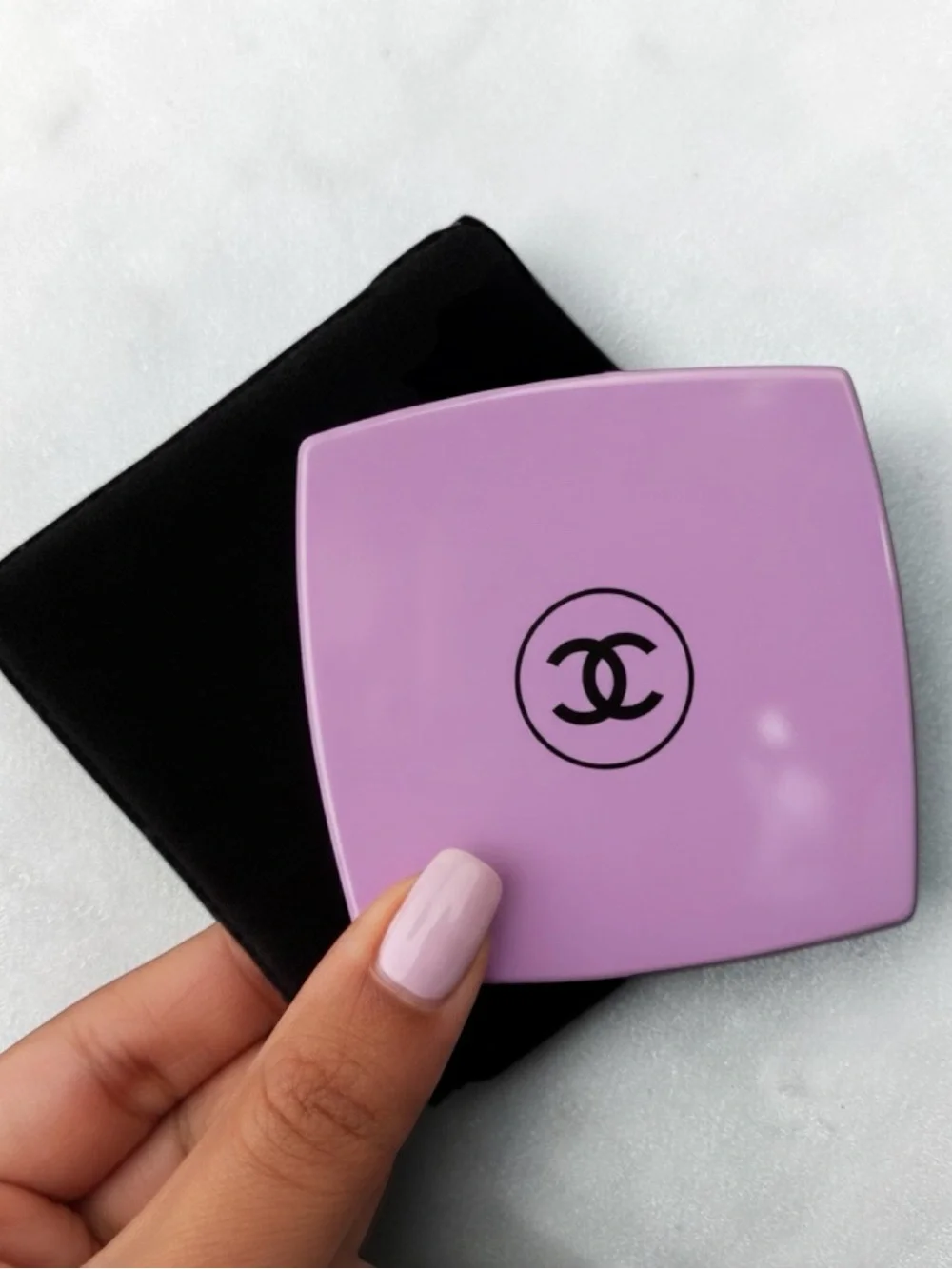 CHANEL Lavender Double-Sided Compact Mirror limited edition new